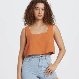 NEW BILLABONG Open Skies Top Woven Shirt Size:S/8